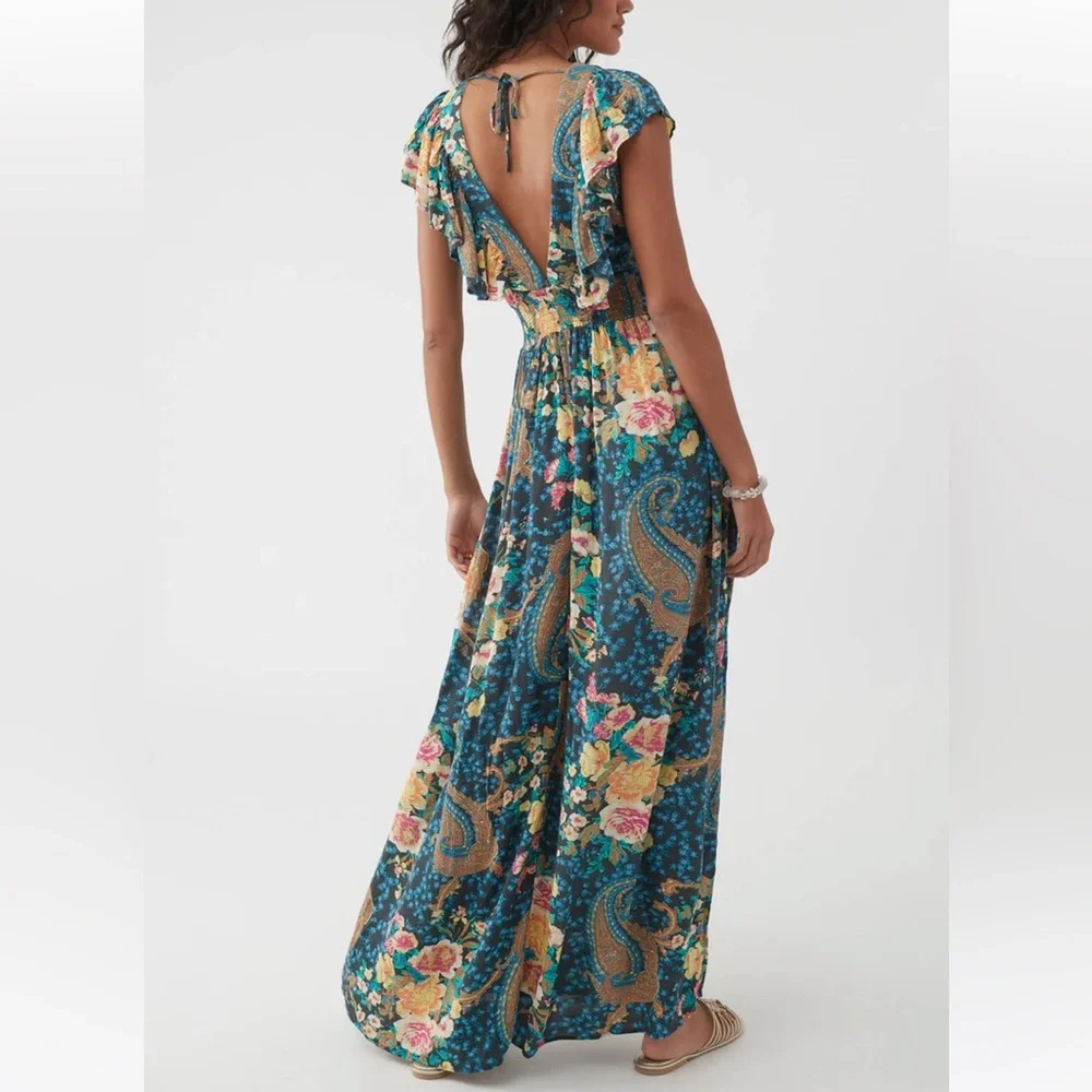 O’Neill Women’s Nolee Floral Paisley Maxi Dress, Size Medium-SOLD OUT - Picture 3 of 13